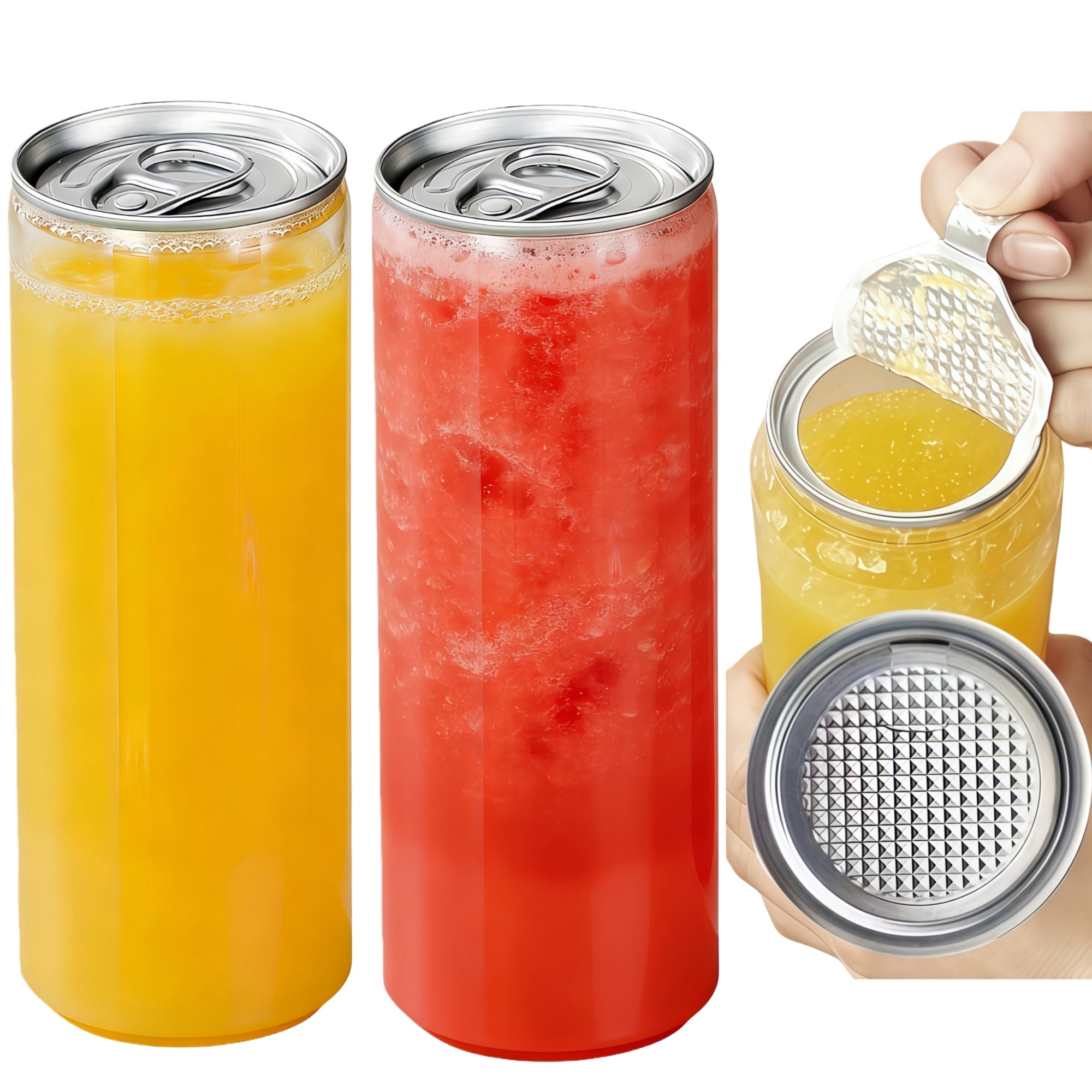 Airosia Clear PET Beverage cans Compatible with Caning Machine(Multi-Size)