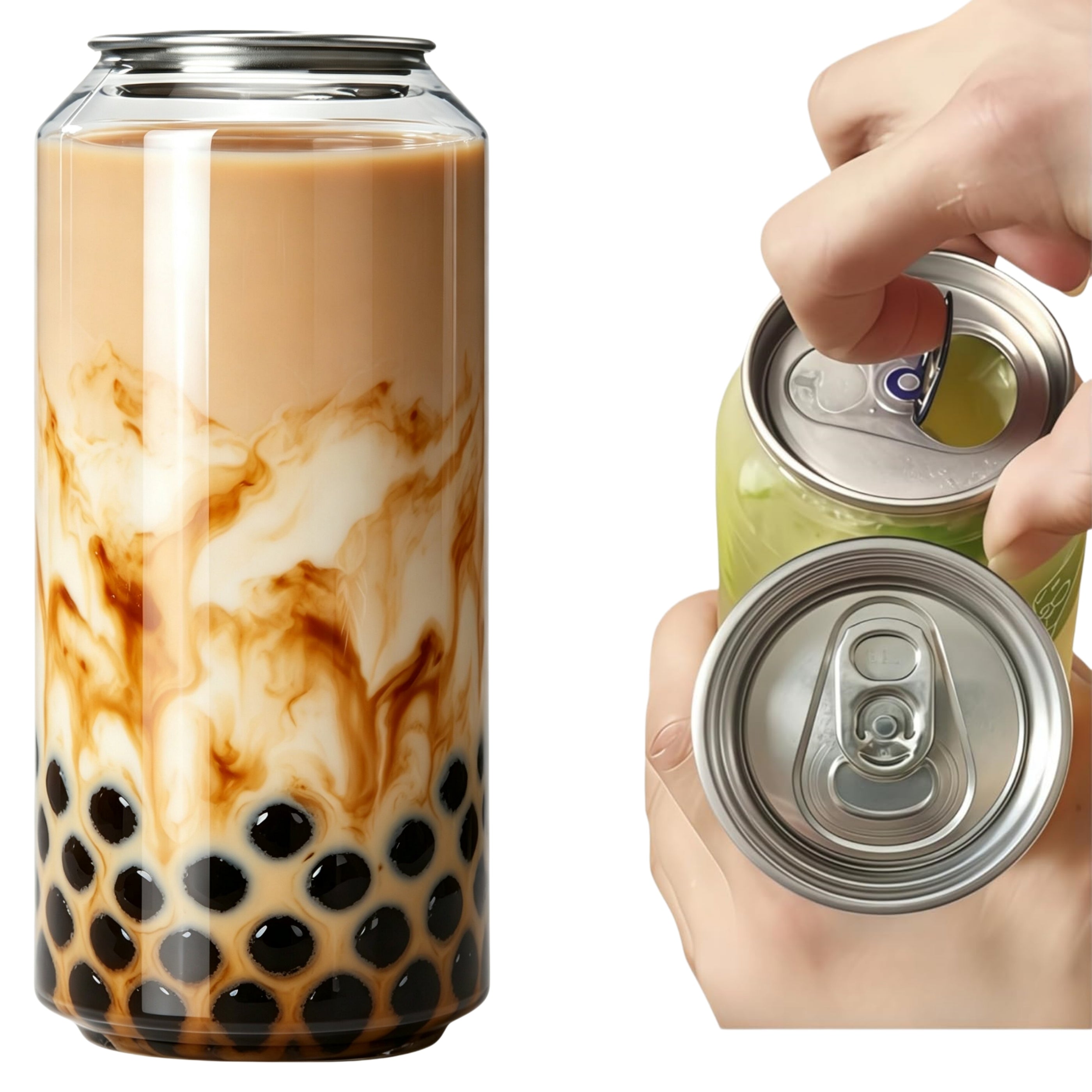 Airosia Clear PET Beverage cans Compatible with Caning Machine(Multi-Size)