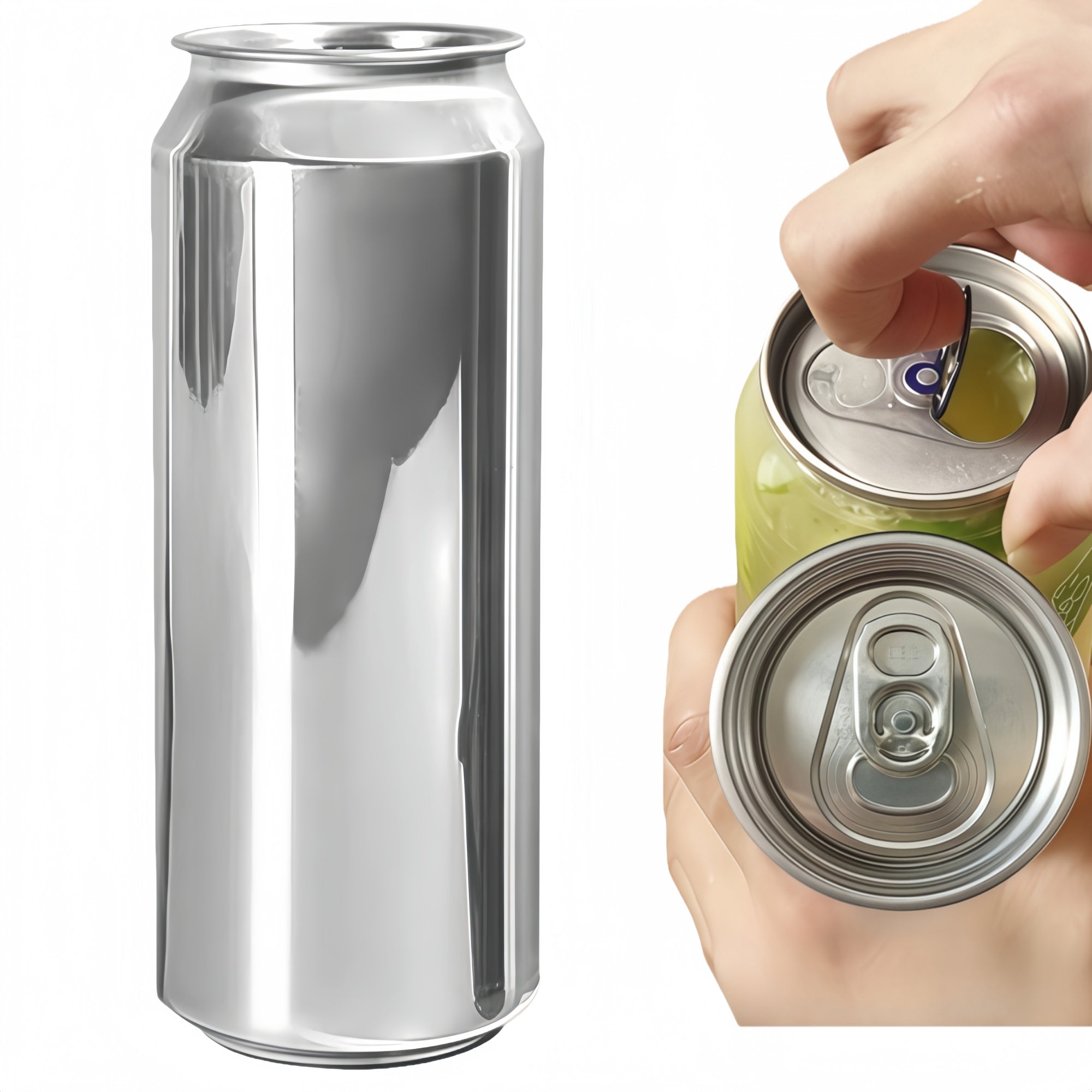 Airosia 100 pack Empty Aluminum Cans with Lids