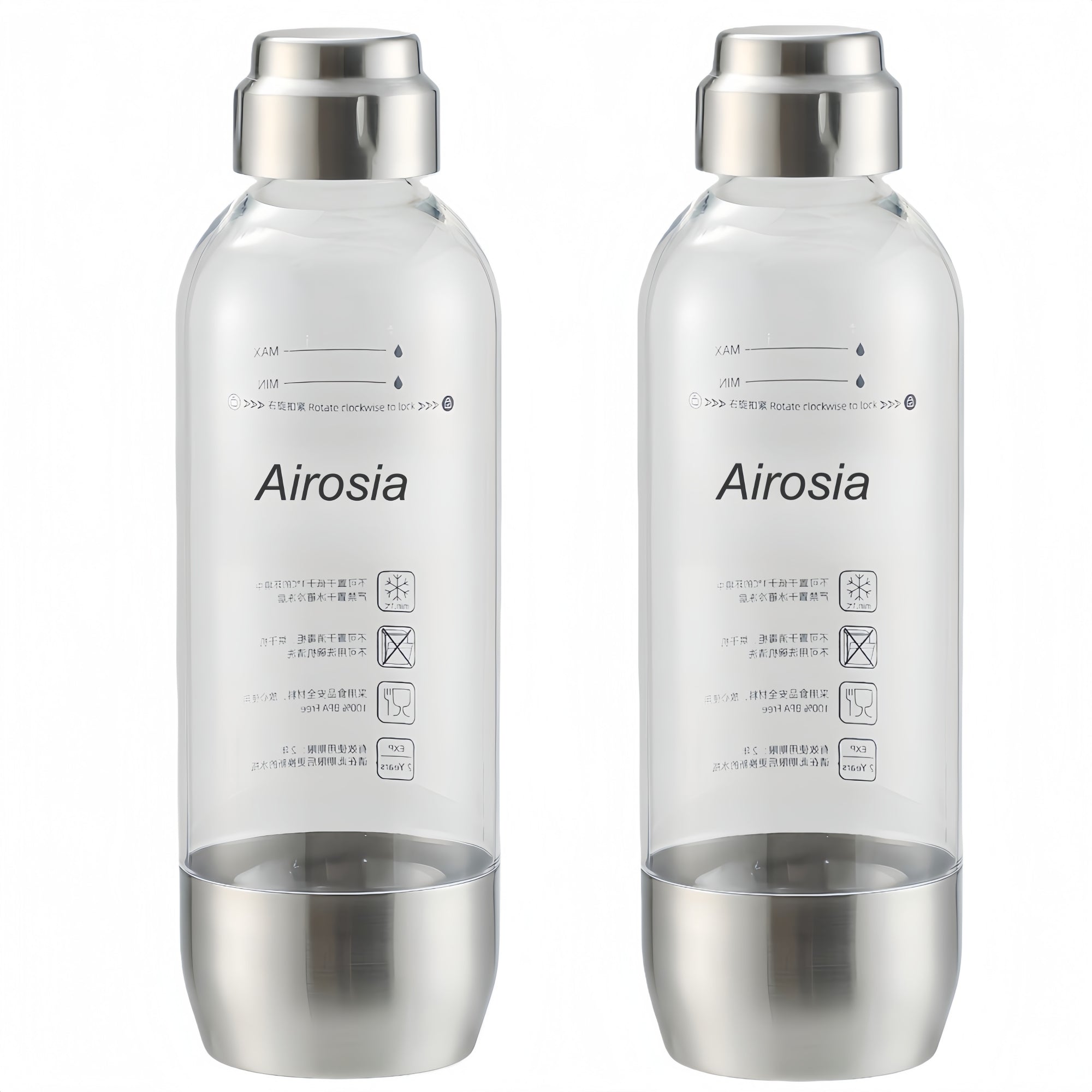 PET Soda Maker Bottle Compatible with Airosia Soda Machine