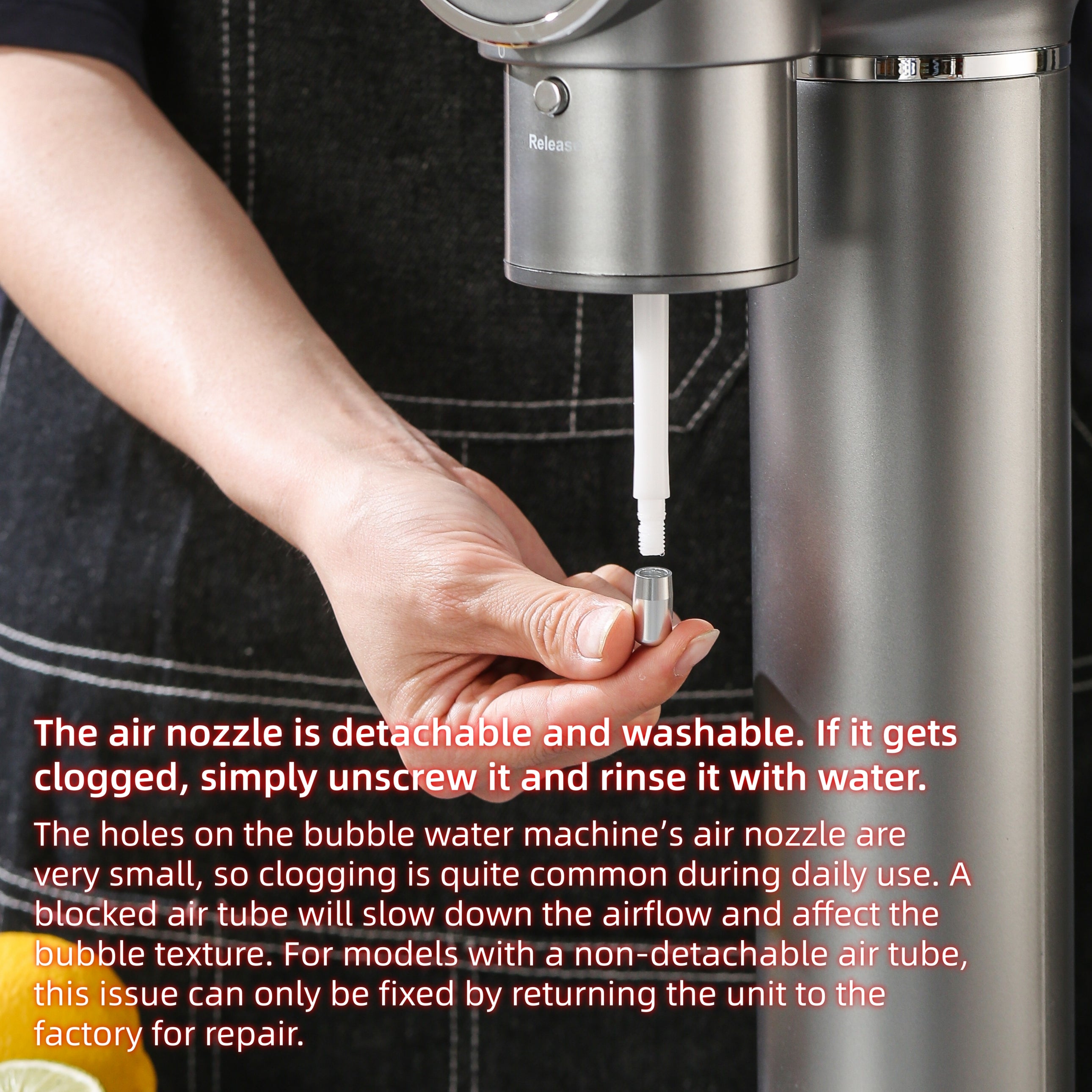 Airosia Sparkling Water Maker,Carbonates Any Drink - Make Sparkling Soda