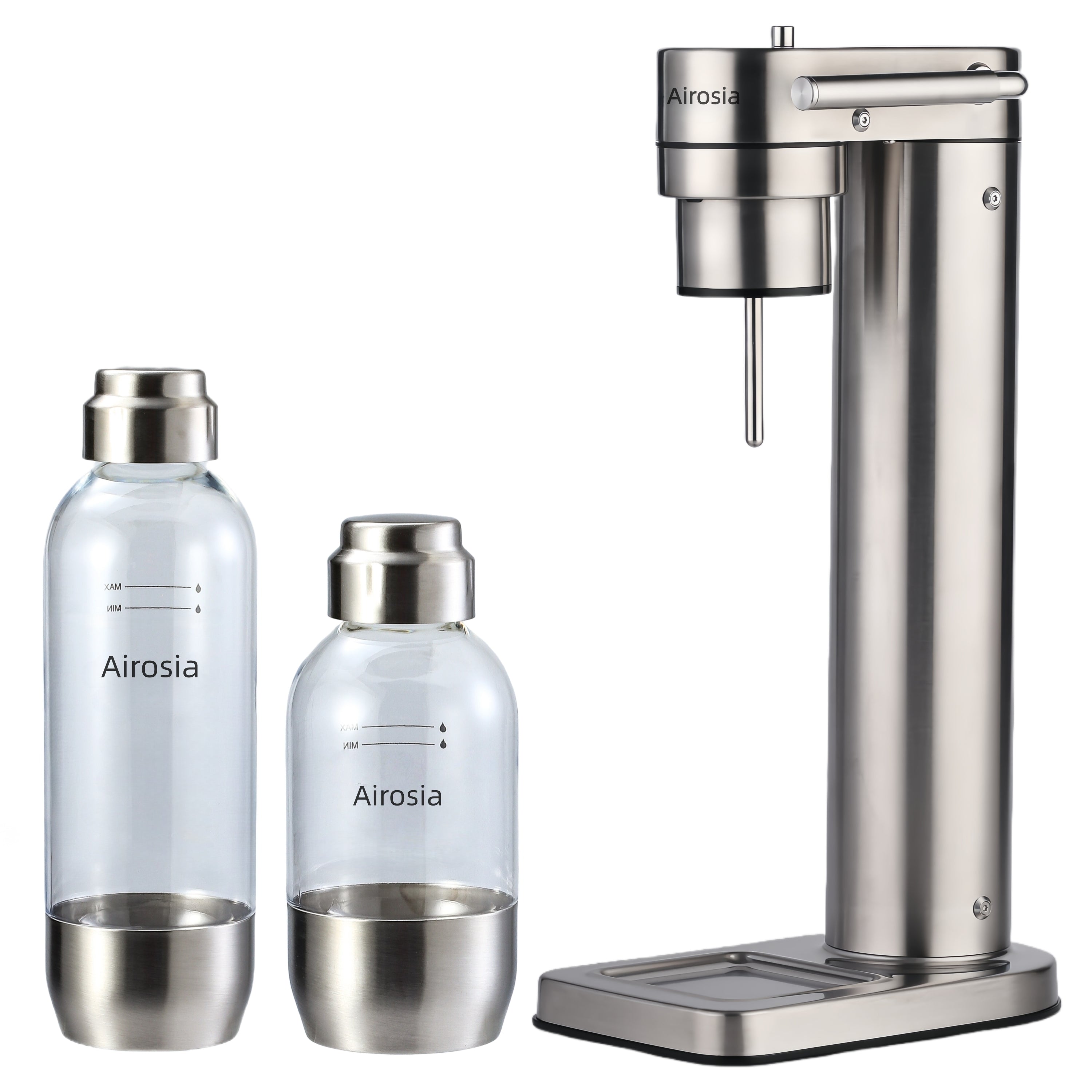 Airosia 304 Stainless Steel Sparkling Water Maker-Carbonates Any Drink