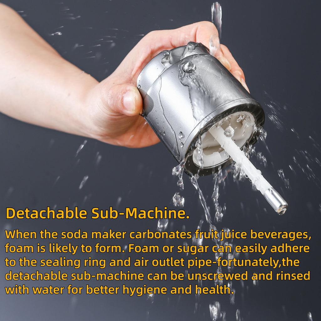 Airosia Sparkling Water Maker,Carbonates Any Drink - Make Sparkling Soda